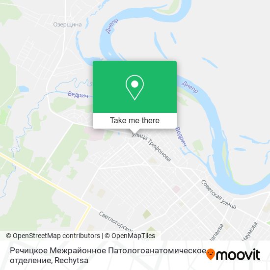 Речицкое Межрайонное Патологоанатомическое отделение map