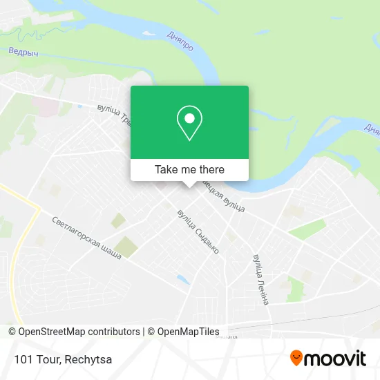 101 Tour map