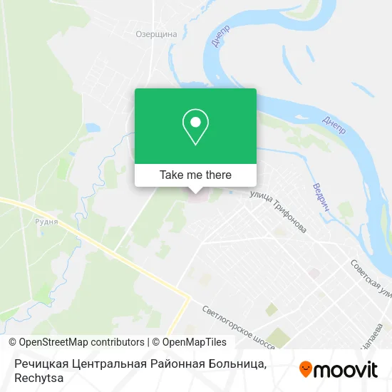 Речицкая Центральная Районная Больница map
