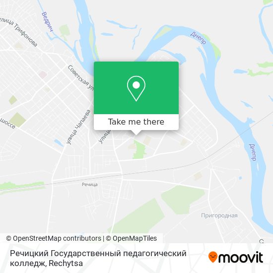 Речицкий Государственный педагогический колледж map