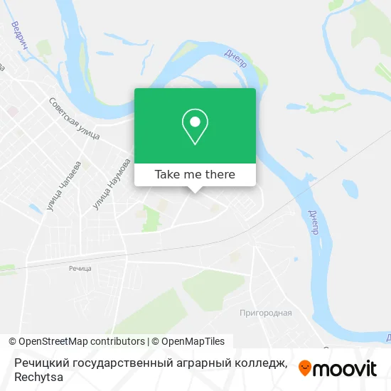 Речицкий государственный аграрный колледж map