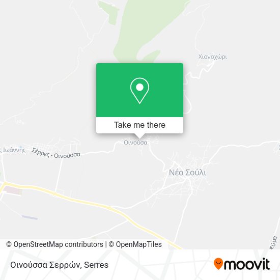 Οινούσσα Σερρών map