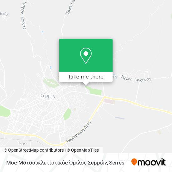 Μος-Μοτοσυκλετιστικός Όμιλος Σερρών map