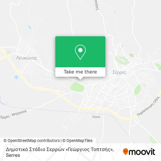 Δημοτικό Στάδιο Σερρών «Γεώργιος Τοπτσής» map