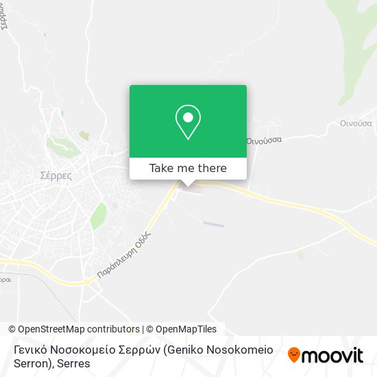 Γενικό Νοσοκομείο Σερρών (Geniko Nosokomeio Serron) map