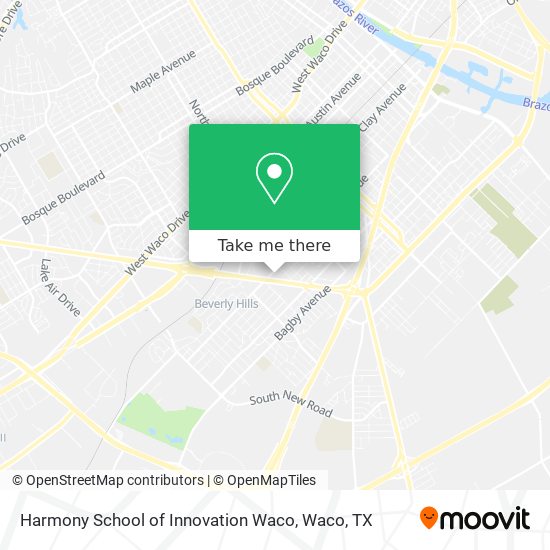 Harmony School of Innovation Waco map