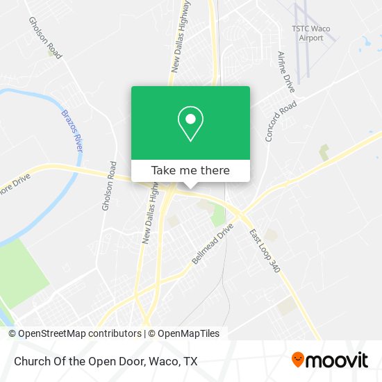 Church Of the Open Door map
