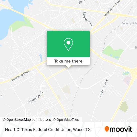 Mapa de Heart O' Texas Federal Credit Union