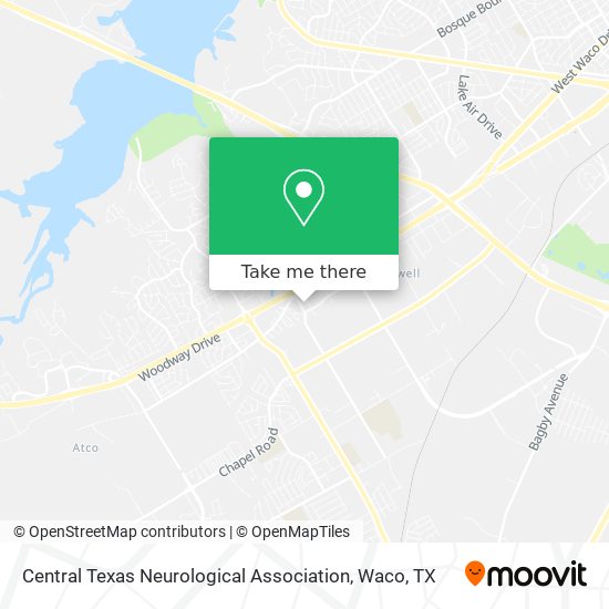 Mapa de Central Texas Neurological Association