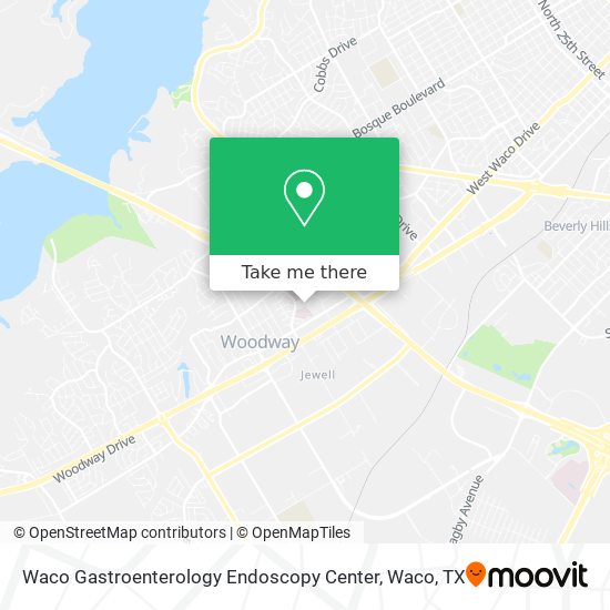 Waco Gastroenterology Endoscopy Center map
