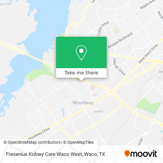 Mapa de Fresenius Kidney Care Waco West
