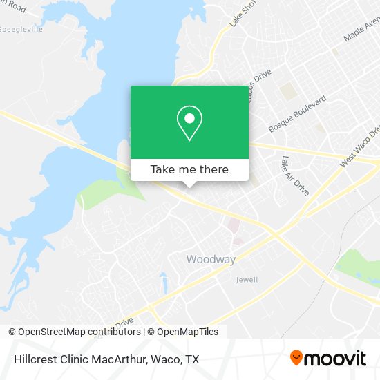 Hillcrest Clinic MacArthur map