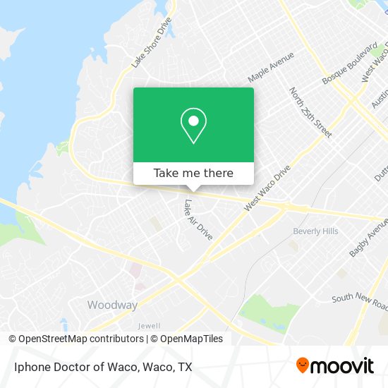 Iphone Doctor of Waco map