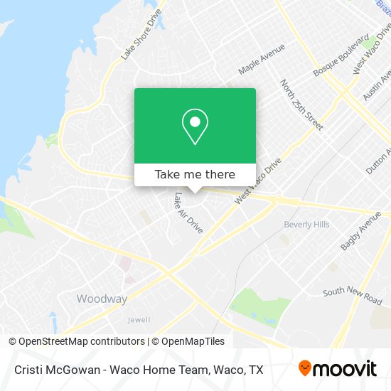 Cristi McGowan - Waco Home Team map