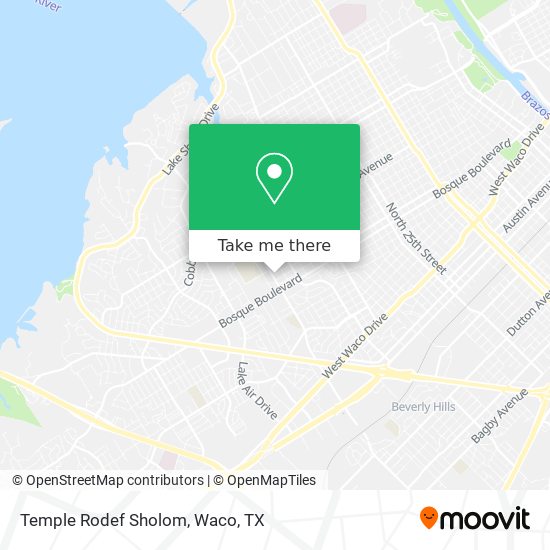 Temple Rodef Sholom map