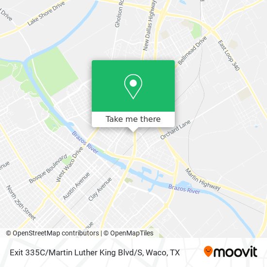 Exit 335C / Martin Luther King Blvd / S map