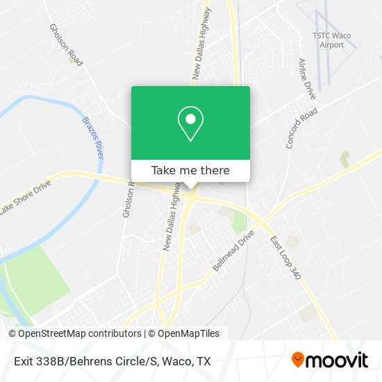 Mapa de Exit 338B/Behrens Circle/S