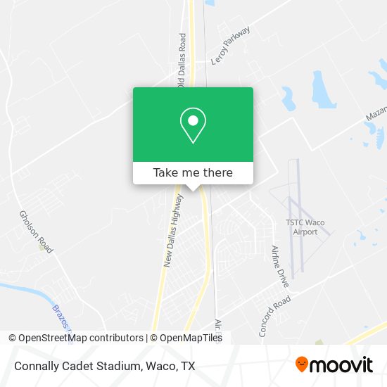 Mapa de Connally Cadet Stadium