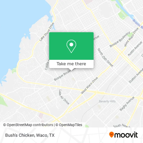 Bush's Chicken map