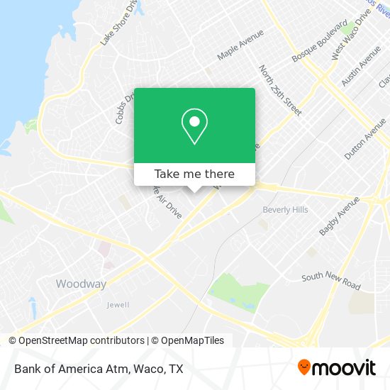 Mapa de Bank of America Atm