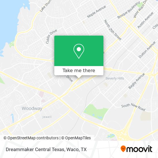 Mapa de Dreammaker Central Texas