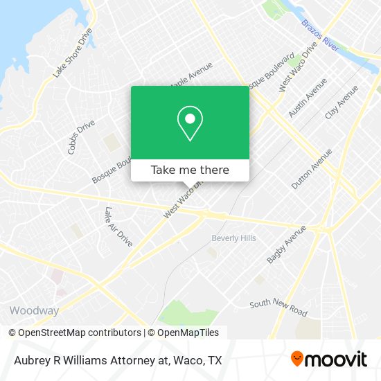 Mapa de Aubrey R Williams Attorney at