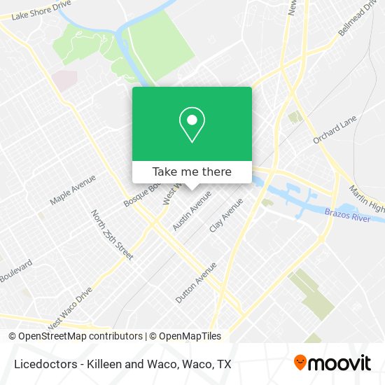 Licedoctors - Killeen and Waco map