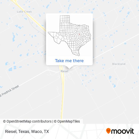 Mapa de Riesel, Texas