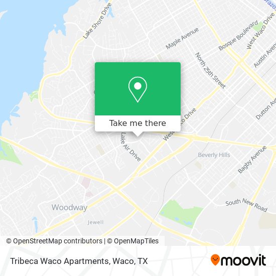 Tribeca Waco Apartments map