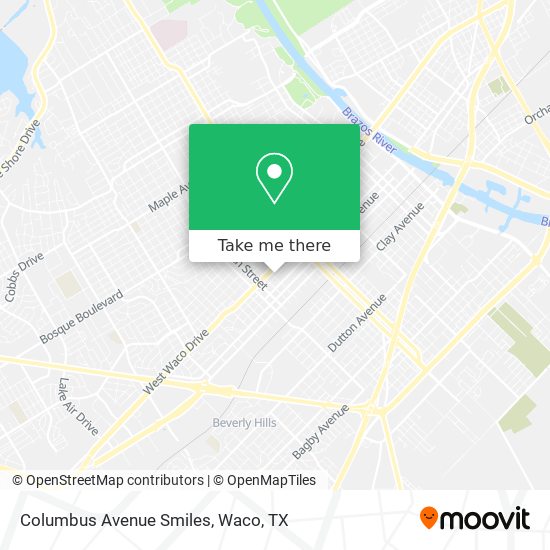 Columbus Avenue Smiles map