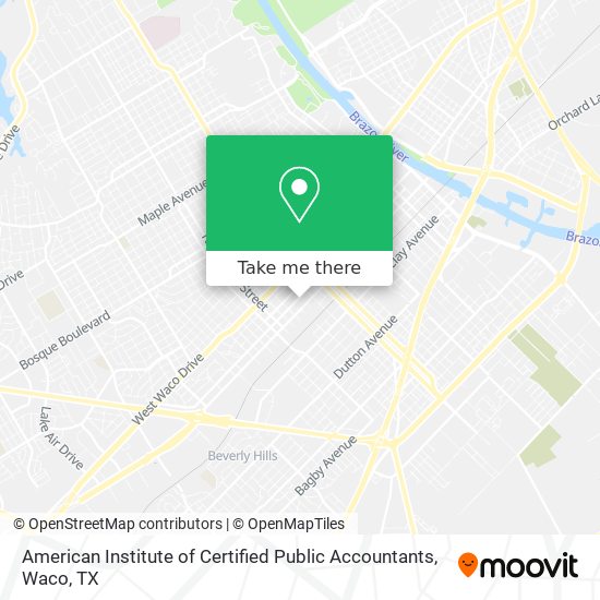 American Institute of Certified Public Accountants map