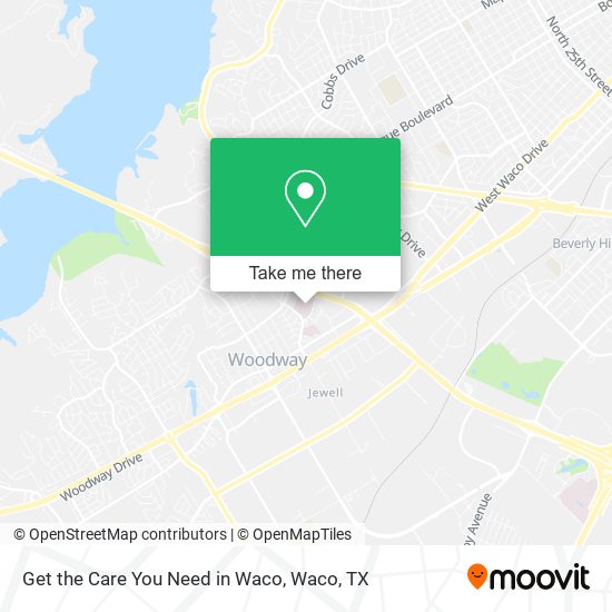 Mapa de Get the Care You Need in Waco