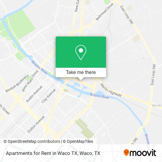 Mapa de Apartments for Rent in Waco TX
