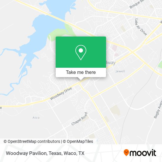 Woodway Pavilion, Texas map