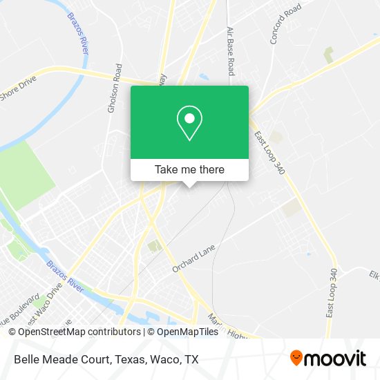 Mapa de Belle Meade Court, Texas