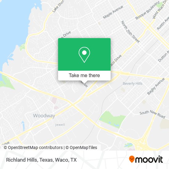 Mapa de Richland Hills, Texas