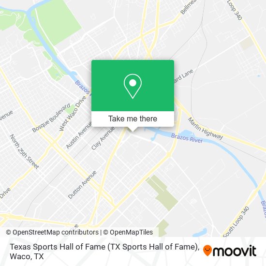 Mapa de Texas Sports Hall of Fame