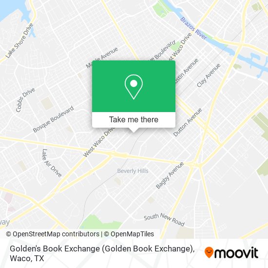 Mapa de Golden's Book Exchange
