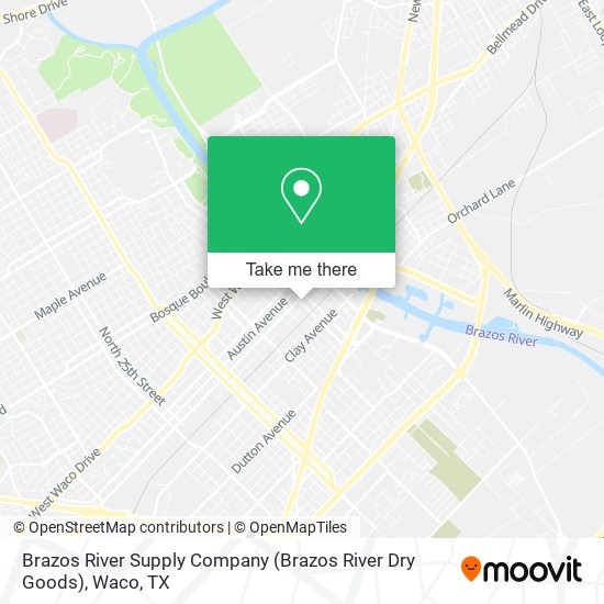 Mapa de Brazos River Supply Company (Brazos River Dry Goods)