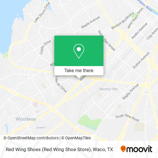 Mapa de Red Wing Shoes (Red Wing Shoe Store)