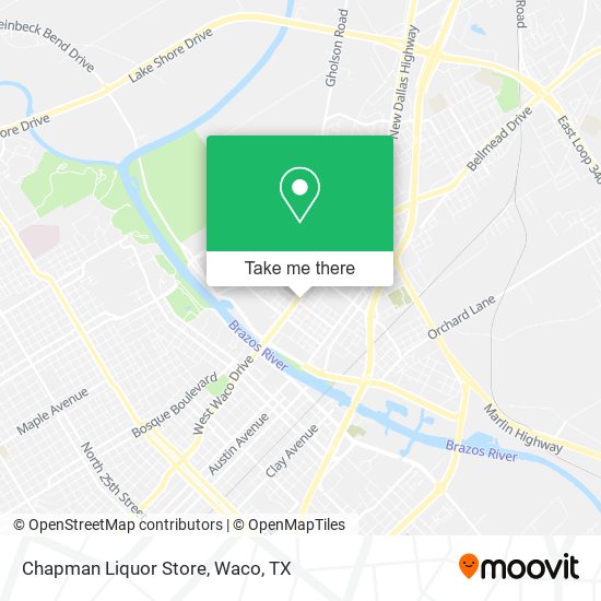 Mapa de Chapman Liquor Store