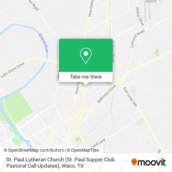 Mapa de St. Paul Lutheran Church (St. Paul Supper Club Pastoral Call Updates)