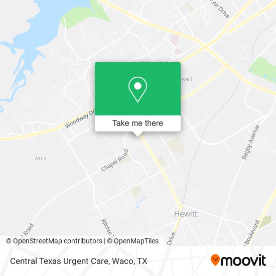 Mapa de Central Texas Urgent Care