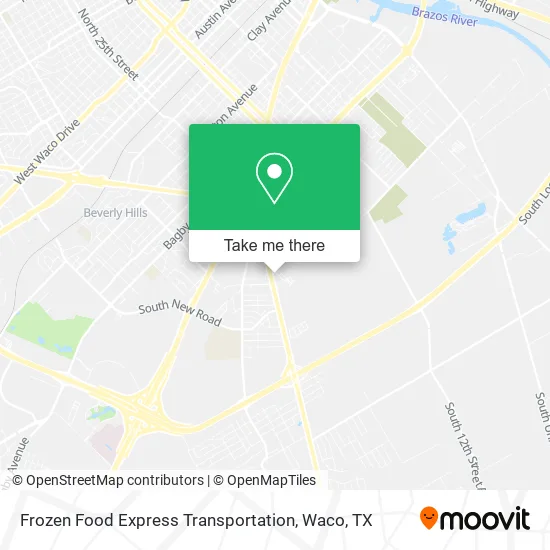 Frozen Food Express Transportation map