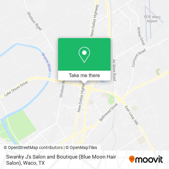 Mapa de Swanky J's Salon and Boutique (Blue Moon Hair Salon)