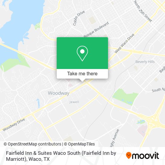 Mapa de Fairfield Inn & Suites Waco South (Fairfield Inn by Marriott)
