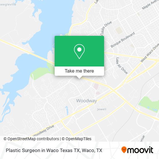 Plastic Surgeon in Waco Texas TX map