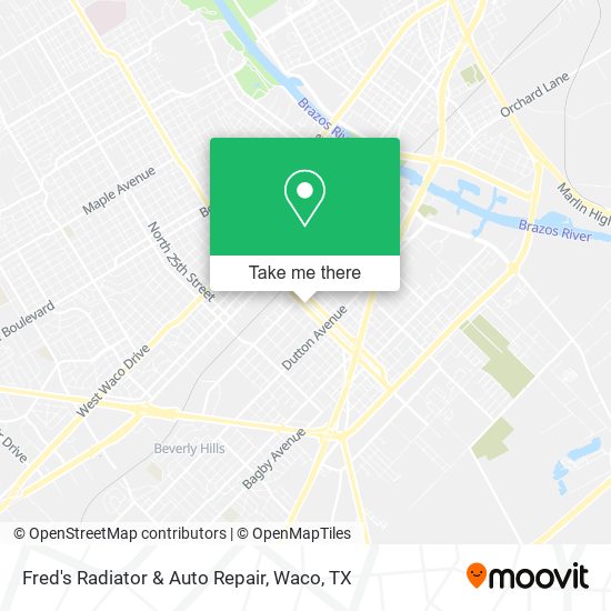 Mapa de Fred's Radiator & Auto Repair