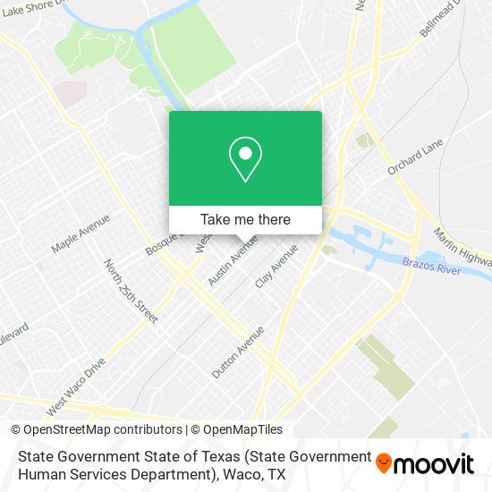 State Government State of Texas (State Government Human Services Department) map