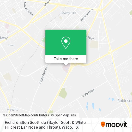 Richard Elton Scott, do (Baylor Scott & White Hillcrest Ear, Nose and Throat) map